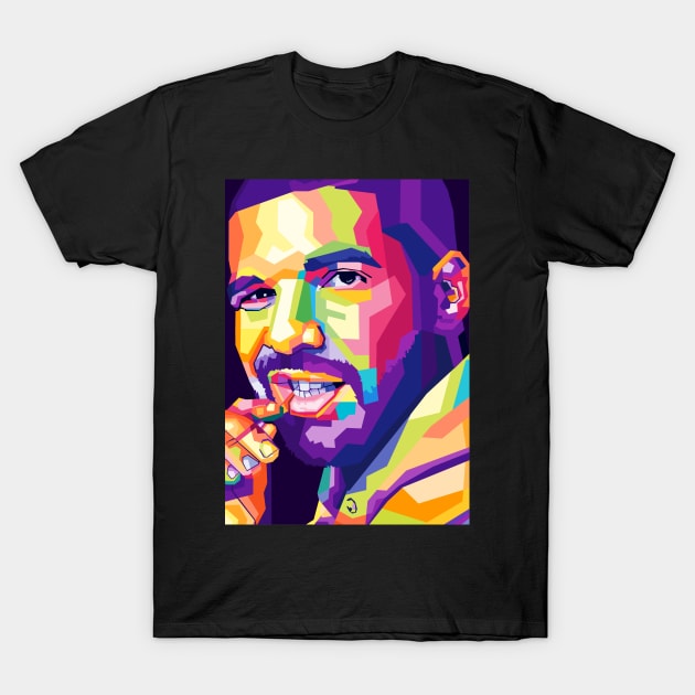 Drake Wpap Pop Art T-Shirt by Zet Art